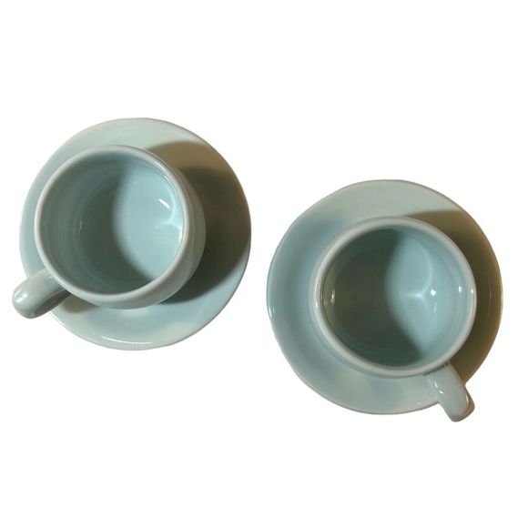 Vintage Celadon Light Blue Tea Cup and Saucer Set - Picture 6 of 10